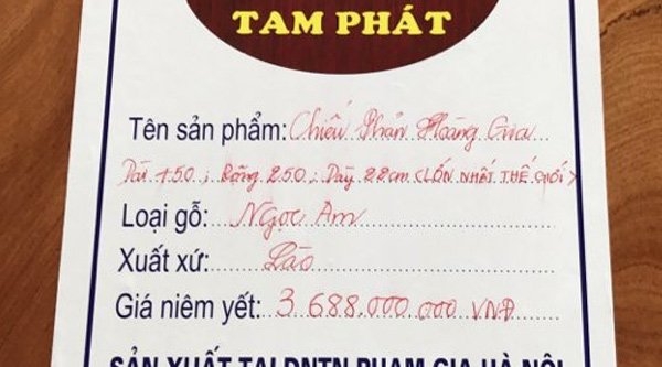 Cặp phản gỗ 'hoàng gia' lớn nhất Việt Nam giá 5,5 tỷ