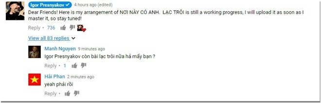 Danh cam Igor Presnyakov cover 'Noi nay co anh' hinh anh 3
