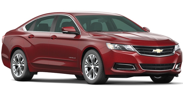  Sedan cỡ lớn: Chevrolet Impala - Thế mạnh của Impala là không gian bên trong xe rộng rãi và tính thực dụng cao. Dù là xe cỡ lớn, nhưng Impala được đánh giá là vận hành chuẩn xác, nhanh nhẹn và an toàn. 