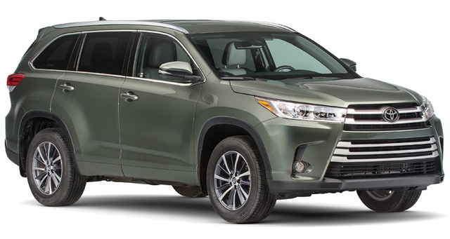  SUV cỡ trung: Toyota Highlander - Mẫu xe này được trang bị động cơ V6 cùng hộp số mới và thêm các trang bị an toàn. Highlander cũng được đánh giá cao về sự phù hợp với nhu cầu sử dụng của các gia đình, tiết kiệm nhiên liệu và độ tin cậy lâu dài. 