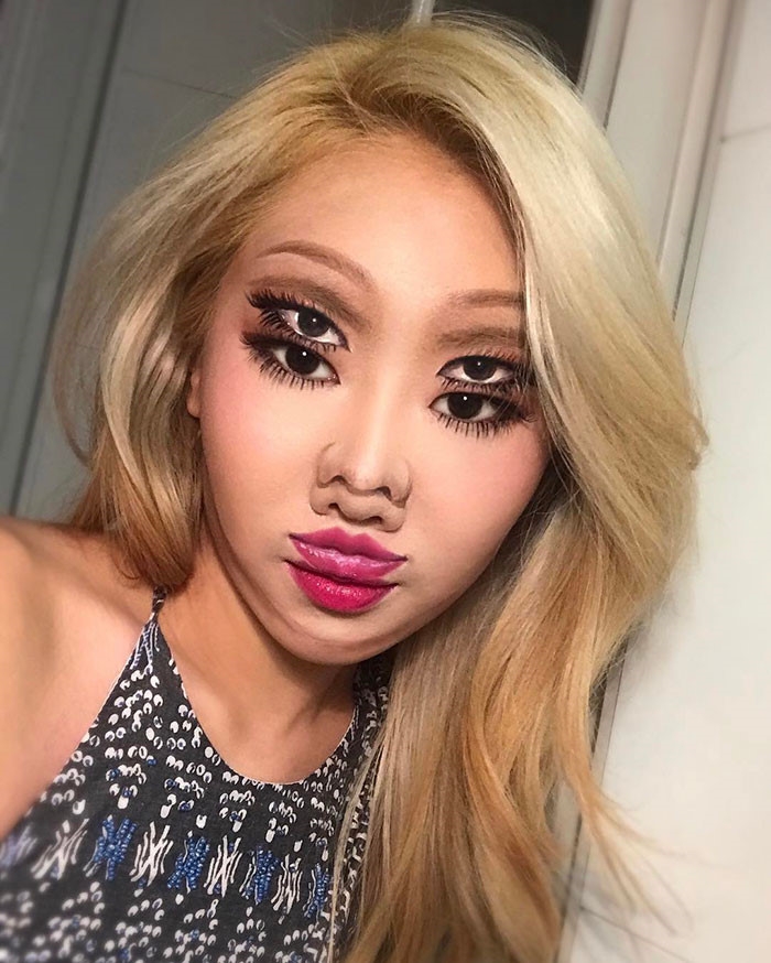 Khong can Photoshop, 9X tao ao giac bang tranh 3D tren guong mat hinh anh 2