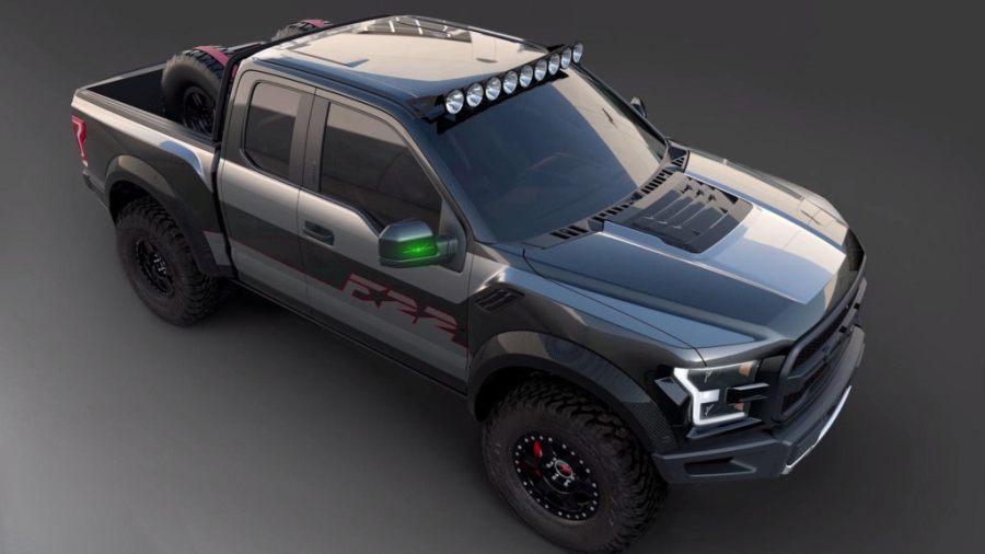 Ford F150 Raptor lay cam hung tu sieu may bay tang hinh F-22 hinh anh 6