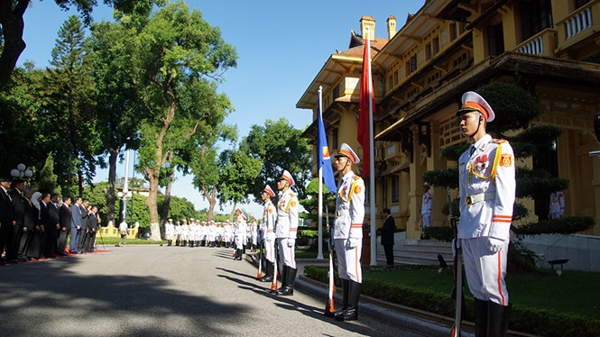 Cận cảnh Lễ thượng cờ ASEAN năm 2017 - ảnh 10