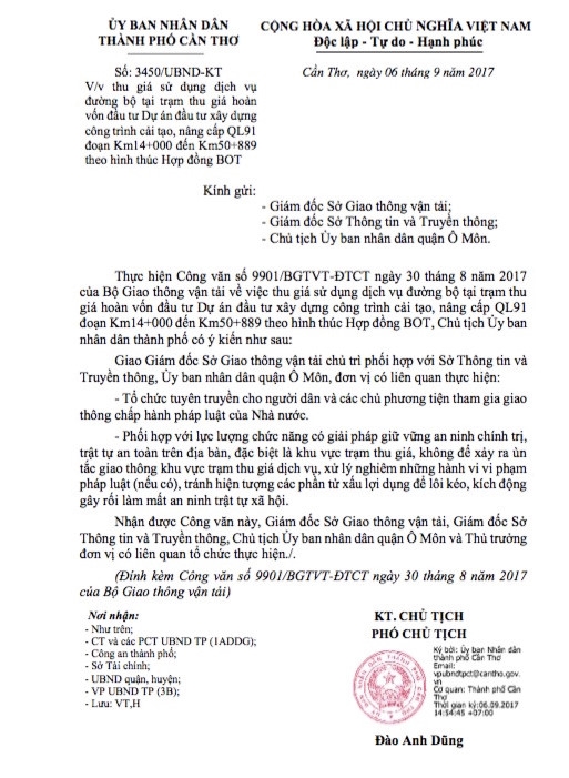 Can Tho bac thong tin 'xu ly' tai xe xai tien le qua tram BOT91 hinh anh 2