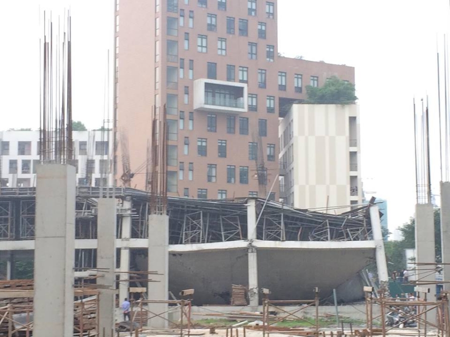 trường mầm non, công trình xây dựng đổ sập, chất lượng xây dựng
