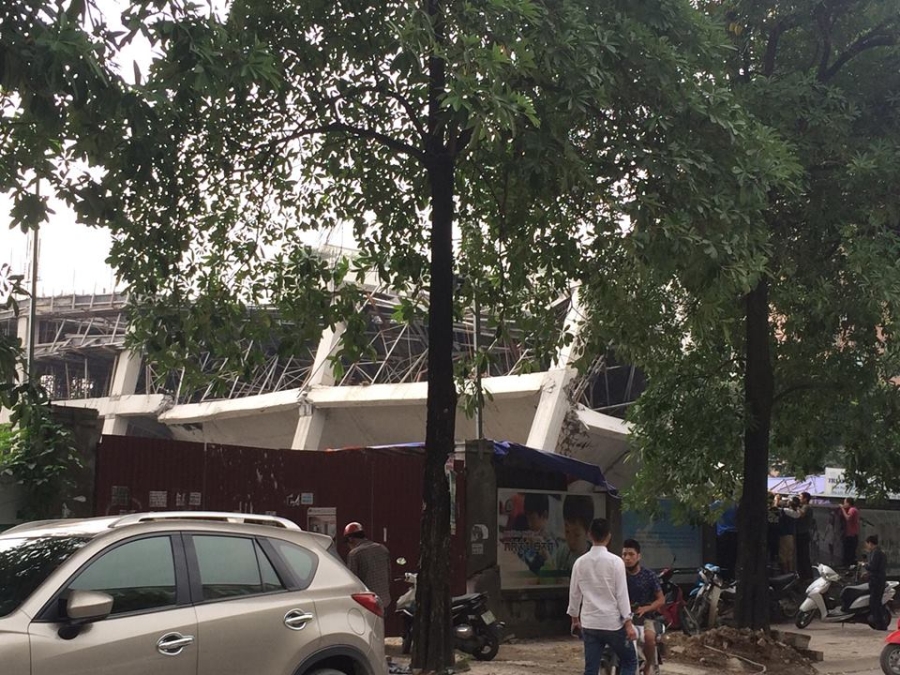 trường mầm non, công trình xây dựng đổ sập, chất lượng xây dựng