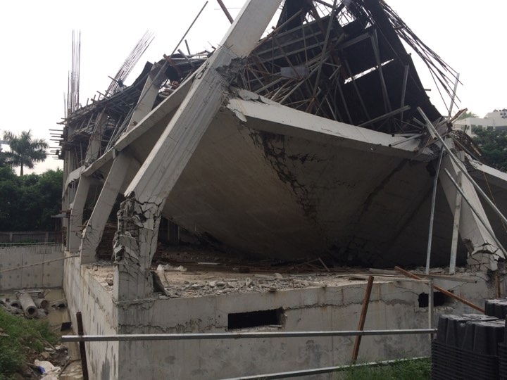 trường mầm non, công trình xây dựng đổ sập, chất lượng xây dựng