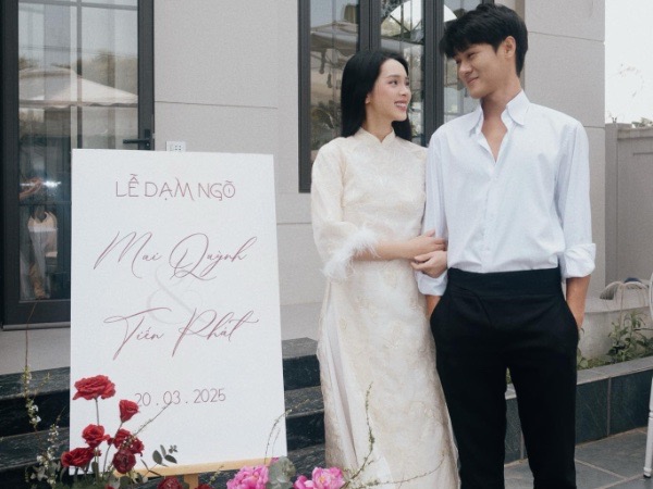 Lễ dạm ngõ của Quỳnh Lương và thiếu gia: Nhan sắc cô dâu bầu bí gây sốt, không gian cực sang xịn!