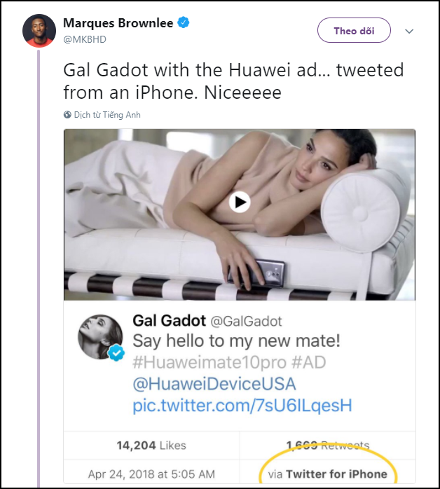 Nữ đại sứ Samsung mất toi 37 tỷ đồng trong vài nốt nhạc vì... lén dùng iPhone X ngay trên TV Nữ đại sứ Samsung mất toi 37 tỷ đồng trong vài nốt nhạc vì... lén dùng iPhone X ngay trên TV