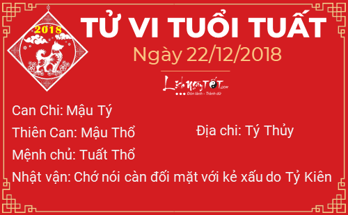 Tử vi Thứ 7 ngày 22/12/2018 của 12 con giáp: Hợi tiền bạc rủng rỉnh, Dậu phải chịu bất công