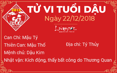 Tử vi Thứ 7 ngày 22/12/2018 của 12 con giáp: Hợi tiền bạc rủng rỉnh, Dậu phải chịu bất công