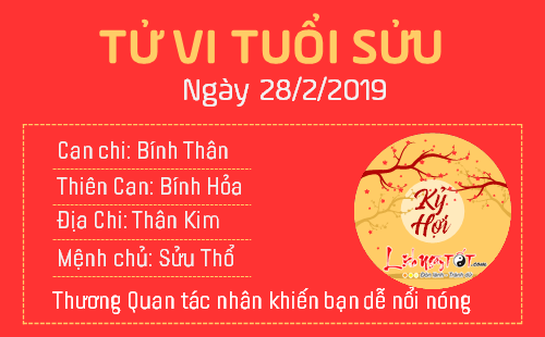 Tử vi thứ 5 ngày 28/2/2019 của 12 con giáp: Dậu có cơ hội kiếm tiền, Ngọ rắc rối vì Kiếp Tài