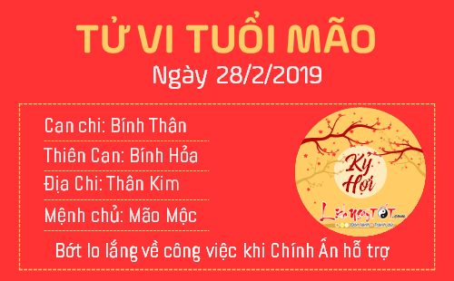 Tử vi thứ 5 ngày 28/2/2019 của 12 con giáp: Dậu có cơ hội kiếm tiền, Ngọ rắc rối vì Kiếp Tài