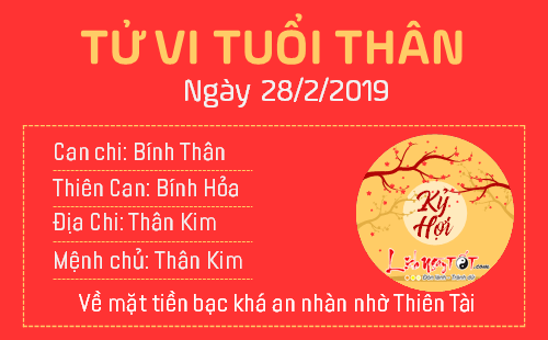 Tử vi thứ 5 ngày 28/2/2019 của 12 con giáp: Dậu có cơ hội kiếm tiền, Ngọ rắc rối vì Kiếp Tài