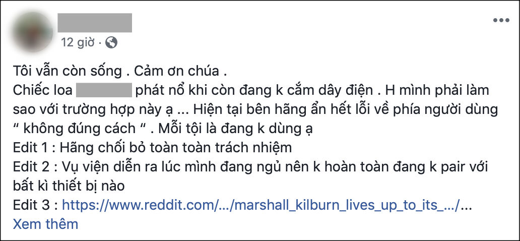 Xôn xao vụ loa không cắm điện phát nổ lúc rạng sáng, nam thanh niên thoát chết trong gang tấc Xôn xao vụ loa không cắm điện phát nổ lúc rạng sáng, nam thanh niên thoát chết trong gang tấc
