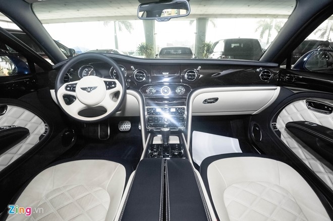 Xe sieu sang Bentley Mulsanne Speed mau xanh doc nhat VN hinh anh 6