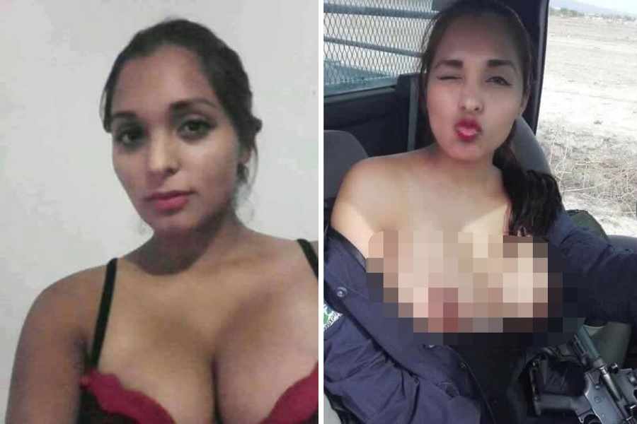 nu canh sat khoe nguc tran muon dau quan cho playboy hinh anh 1