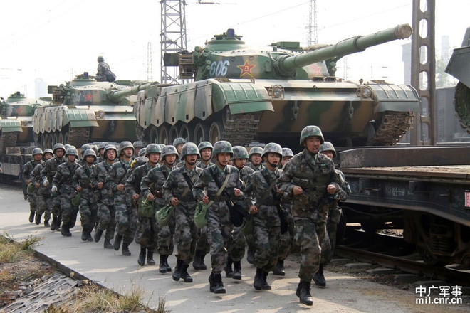  Trung Quốc thường xuyên luyện tập yêu cầu các đơn vị cơ động hàng nghìn km 
