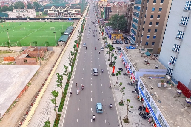  Phố Lê Trọng Tấn nhìn từ trên cao. 