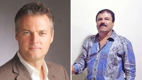 Đạo diễn Chris Brancato (trái) làm phim về cuộc đời ông trùm El Chapo (phải).