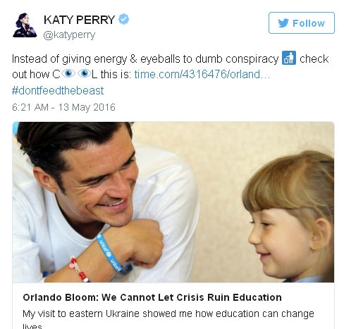 Katy Perry phản hồi về loạt ảnh bạn trai ôm ấp Selena Gomez