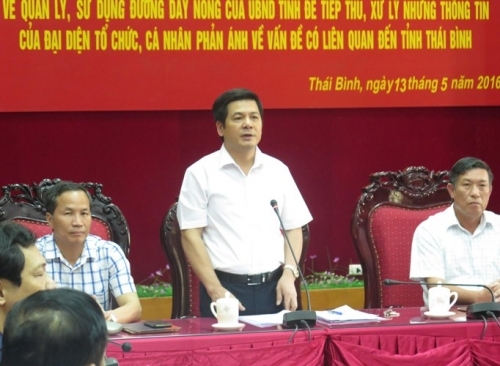 Thái Bình công bố đường dây nóng tiếp nhận phản ánh của dân - Ảnh 1