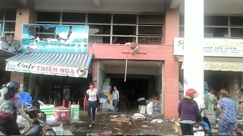 15 phút dập tắt đám cháy tại Trung tâm thương mại Bà Rịa 2