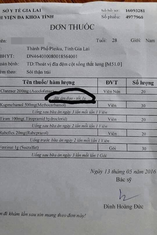 Nam bệnh nhân được yêu cầu… đặt thuốc vào âm đạo! 