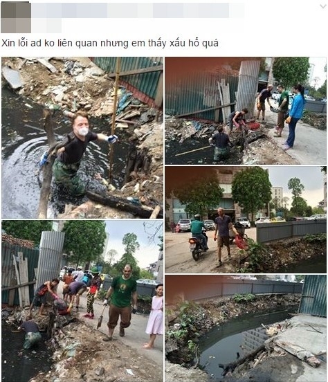 Chu tich Nguyen Duc Chung bieu duong 'ong Tay don rac' hinh anh 2