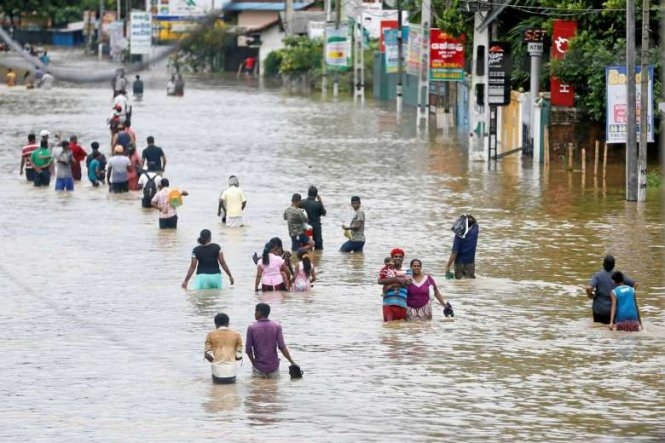 Mưa lớn, lở đất tại Sri Lanka, 11 người thiệt mạng 