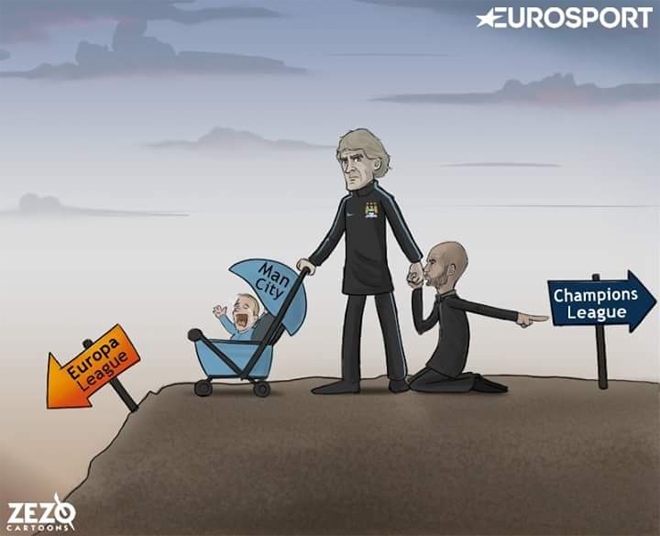 'Guardiola cúi xin Pellegrini đừng đẩy Man City xuống Europa League' - ảnh thể thao