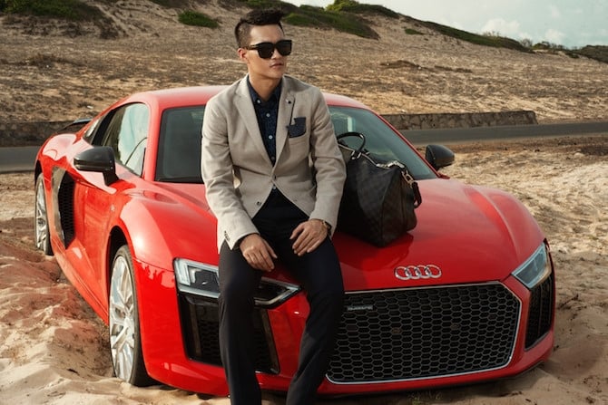 Công Vinh khoe dáng với Audi R8 Coupé hàng độc - ảnh 6