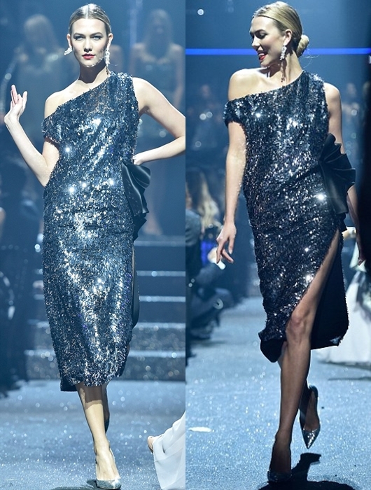 Người mẫu 19 tuổi bị bung băng dính ngực khi catwalk