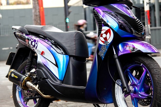 Honda SH 2010 do dan vo phong cach phim hoat hinh hinh anh 2