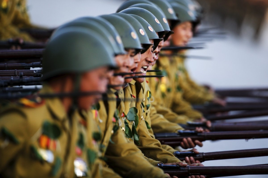 Binh sỹ Triều Tiên trong một cuộc duyệt binh. (Ảnh: Reuters)
