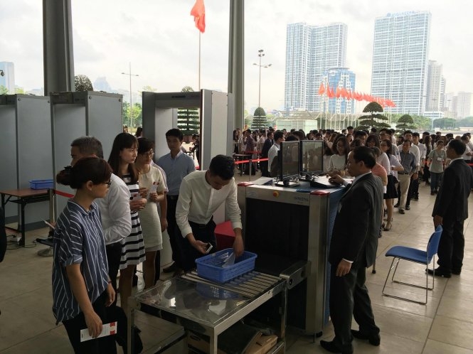 Trung tâm Hội nghị Quốc gia Mỹ Đình chuẩn bị đón ông Obama 