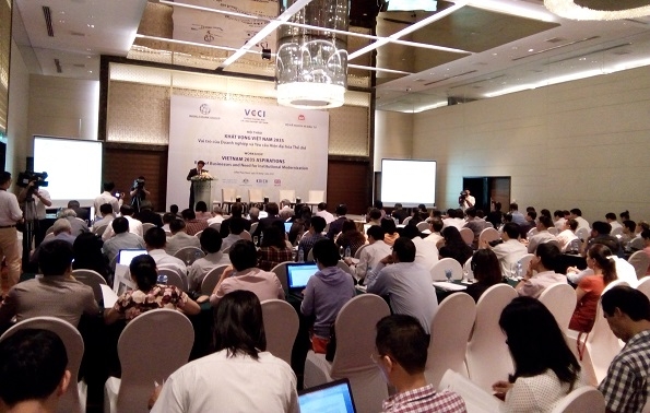 Toàn cảnh Hội thảo Khát vọng Việt Nam 2035 đang diễn ra tại Hà Nội sáng nay (30/5)