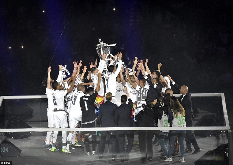 Real madrid, Champions League, real vô địch, cr7, ronaldo, zidane
