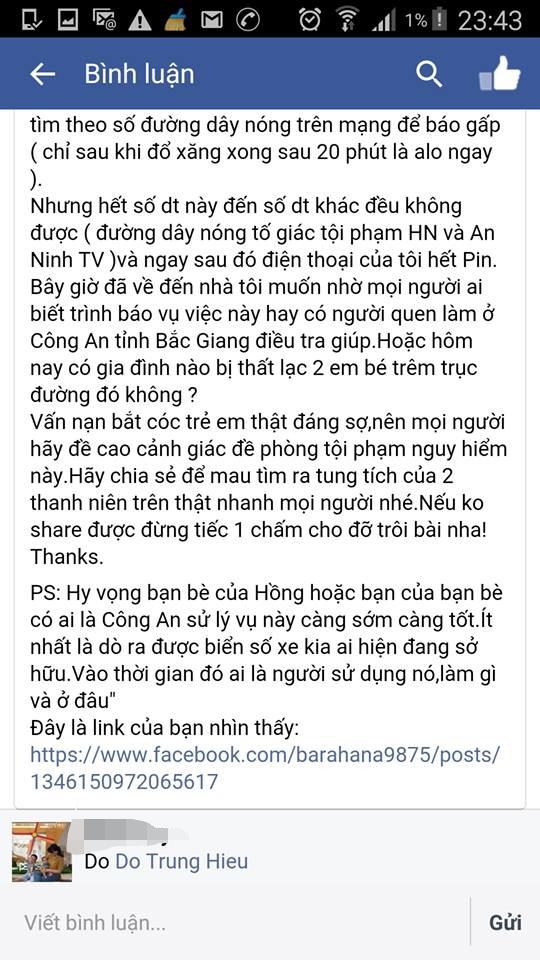 Thực hư chuyện phát hiện 2 cháu bé bị trùm kín đầu - Ảnh 2.