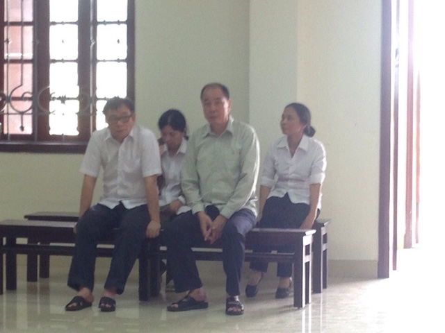 Các bị cáo tại phiên tòa