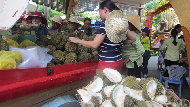Sau rieng gia 24.000 dong 1 kg o cho noi trai cay Sai Gon hinh anh 5