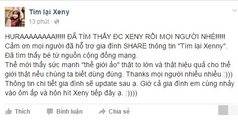 Me tim thay con gai mat tich hon mot thang nho dan mang hinh anh 2