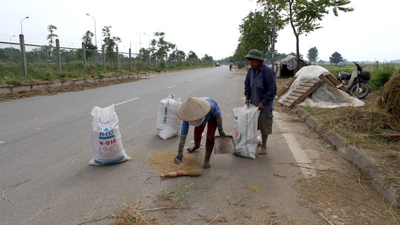Đại lộ Thăng Long, hiện đại, Việt Nam, Hà Nội, sân phơi, đường làng