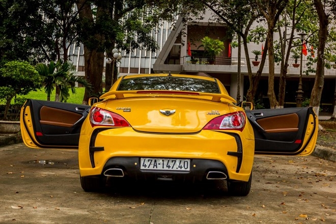 Hyundai Genesis do phong cach Aston Martin One 77 o Dak Lak hinh anh 2