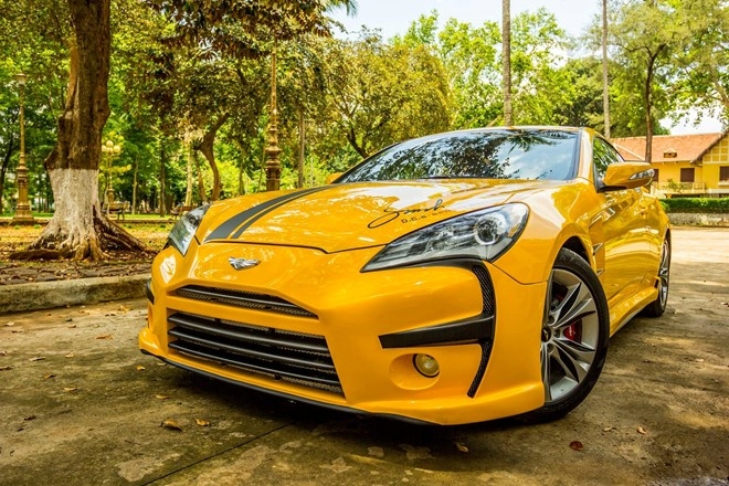 Hyundai Genesis do phong cach Aston Martin One 77 o Dak Lak hinh anh 4