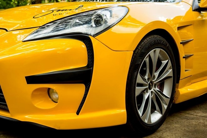 Hyundai Genesis do phong cach Aston Martin One 77 o Dak Lak hinh anh 5