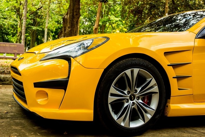 Hyundai Genesis do phong cach Aston Martin One 77 o Dak Lak hinh anh 8