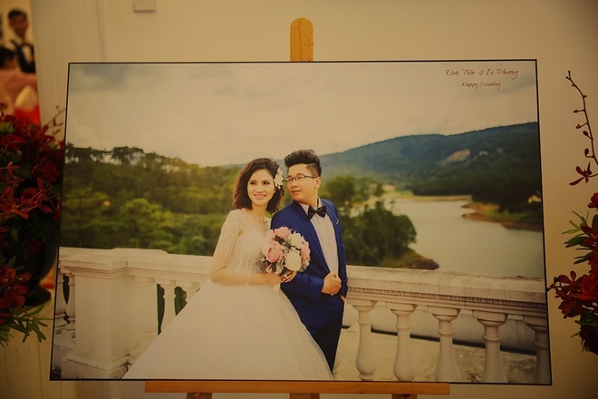 Tiệc cưới ngập sắc hoa hồng của 'gái quê' Lê Phương