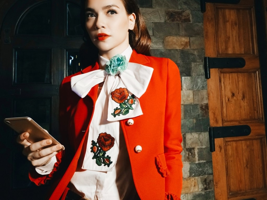 Ha Ho dien vest do ‘quyen luc’ trong hau truong The Face hinh anh 6