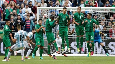 Lamela sút phạt mở tỷ số cho Argentina